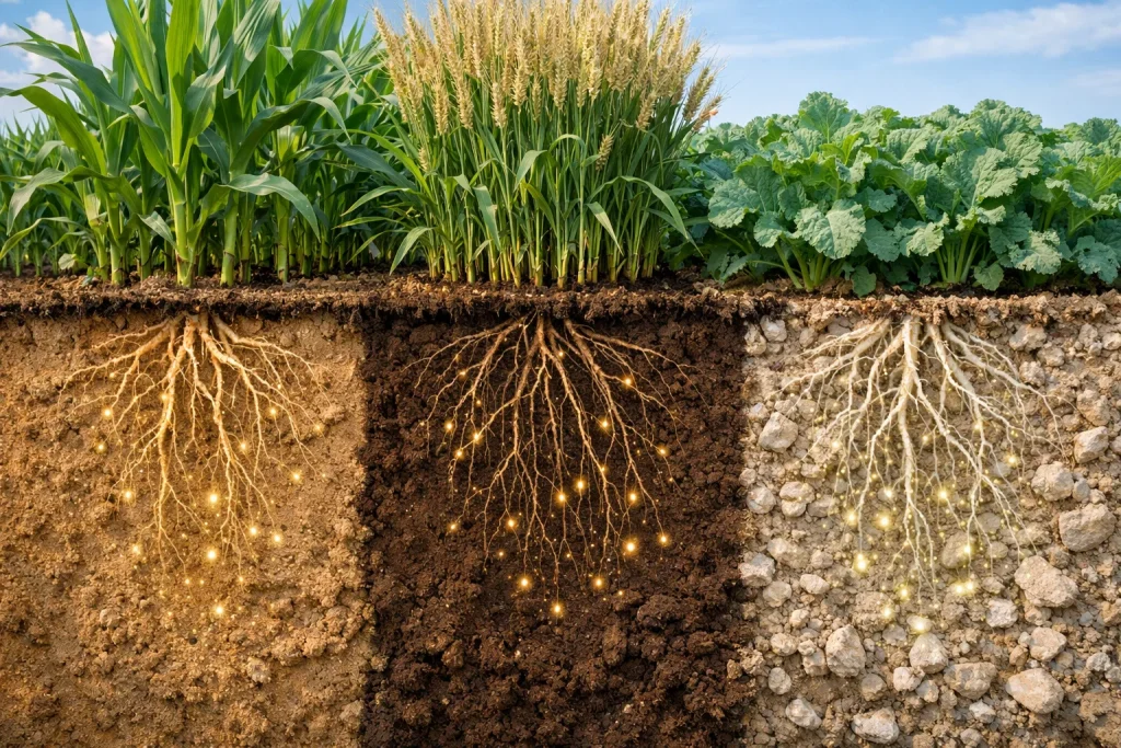 اختيار السماد المناسب حسب نوع التربة لتحسين نمو النبات