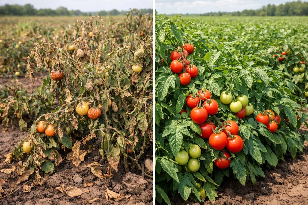 تأثير أخطاء استخدام منظمات النمو النباتية على صحة النبات والإنتاج