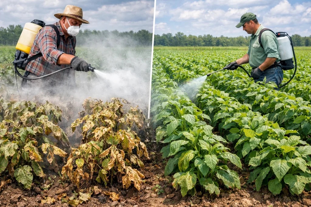 أخطاء استخدام منظمات النمو النباتية وتأثير الجرعات الزائدة على النبات